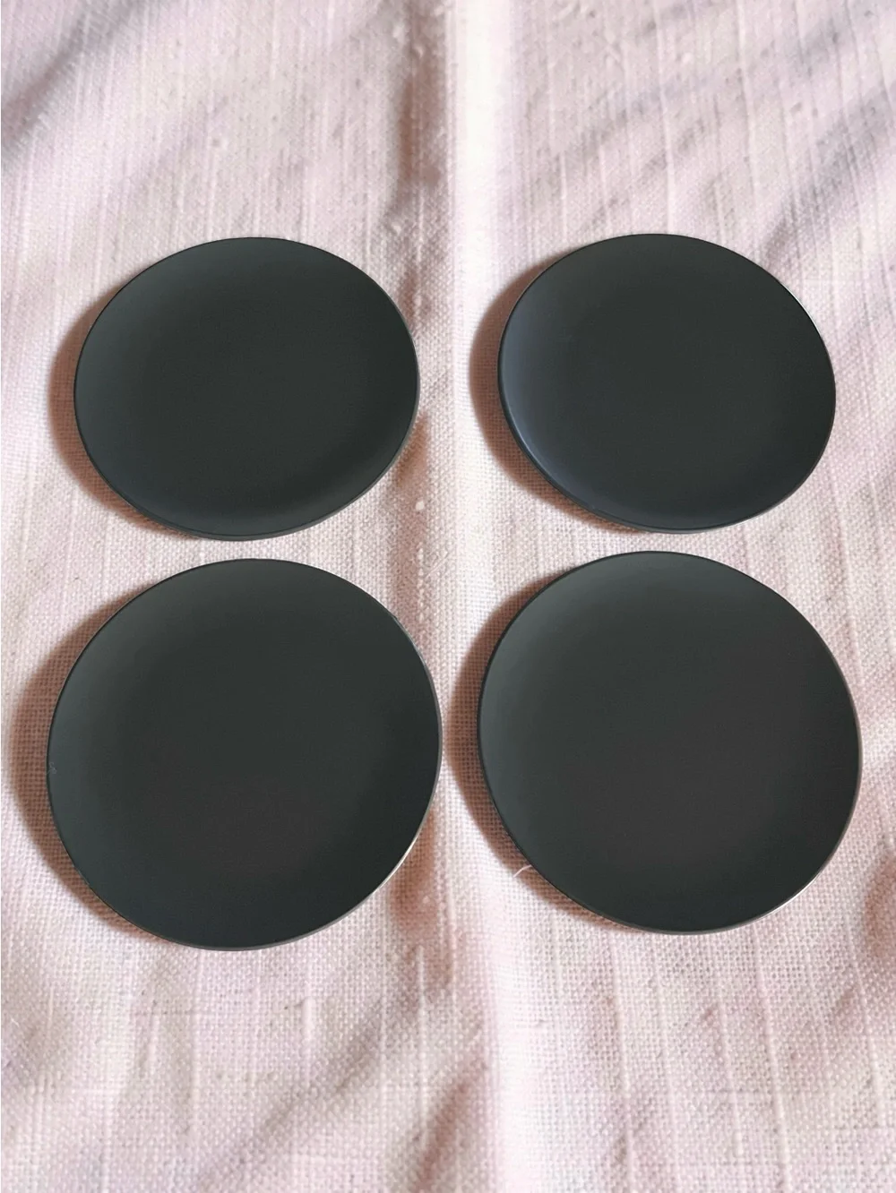 Set of 4-IKEA Dark Gray 8” Plates